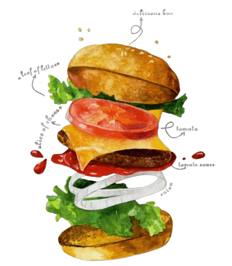Burger Illustration